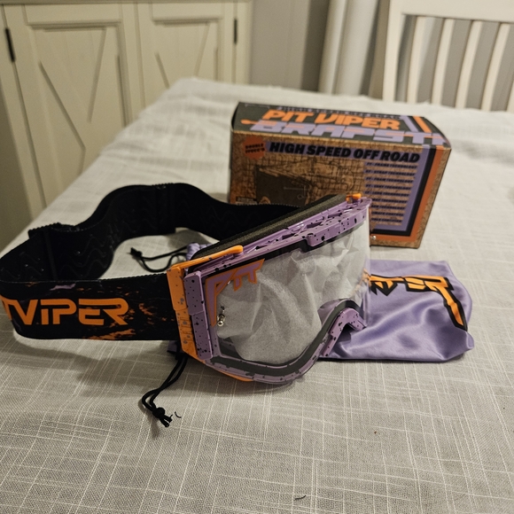 Pit Viper Accessories - Pit Viper  The BrapStrap High Speed Off The Roaf Goggles - Purple and Orange NEW